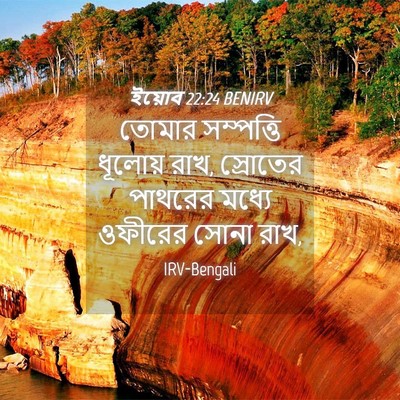 Picture 04 - ইয়োব 22:24 BENIRV - তোমার সম্পত্তি - Bible Verse Picture