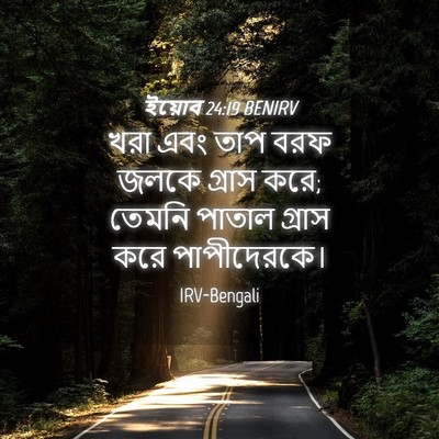 Picture 04 - ইয়োব 24:19 BENIRV - খরা এবং তাপ বরফ - Bible Verse Picture