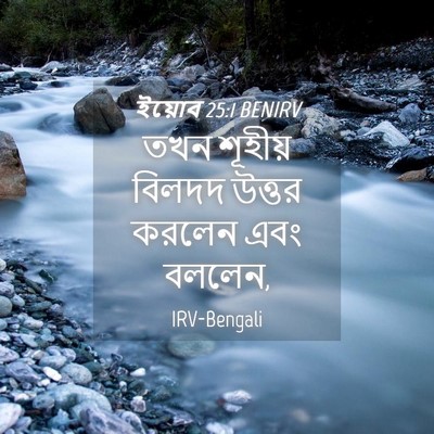 Picture 04 - ইয়োব 25:1 BENIRV - তখন শূহীয় বিলদদ - Bible Verse Picture