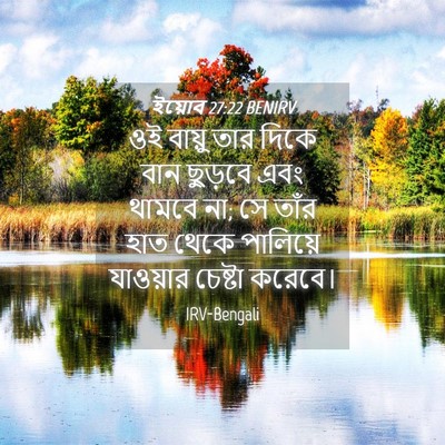 Picture 04 - ইয়োব 27:22 BENIRV - ওই বায়ু তার দিকে - Bible Verse Picture