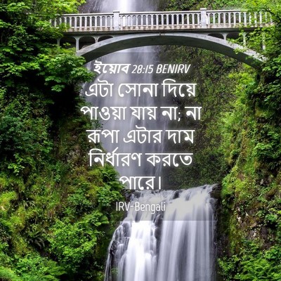 Picture 04 - ইয়োব 28:15 BENIRV - এটা সোনা দিয়ে - Bible Verse Picture