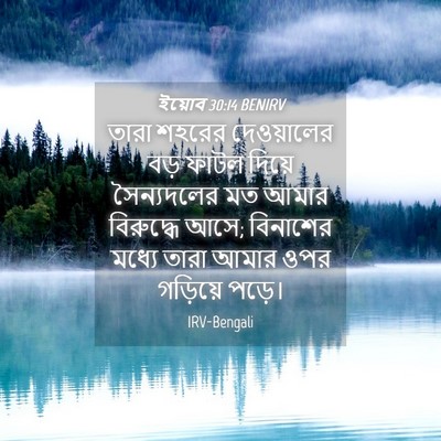 Picture 04 - ইয়োব 30:14 BENIRV - তারা শহরের - Bible Verse Picture