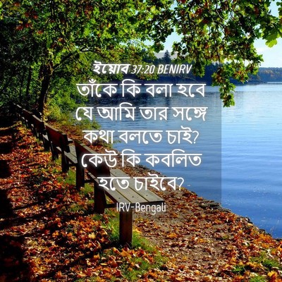 Picture 04 - ইয়োব 37:20 BENIRV - তাঁকে কি বলা হবে যে - Bible Verse Picture
