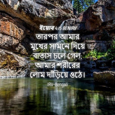 Picture 04 - ইয়োব 4:15 BENIRV - তারপর আমার মুখের - Bible Verse Picture