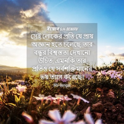 Picture 04 - ইয়োব 6:14 BENIRV - সেই লোকের প্রতি যে - Bible Verse Picture