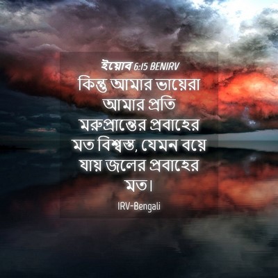 Picture 04 - ইয়োব 6:15 BENIRV - কিন্তু আমার - Bible Verse Picture