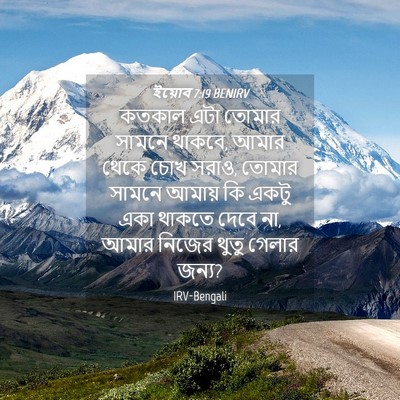 Picture 04 - ইয়োব 7:19 BENIRV - কতকাল এটা তোমার - Bible Verse Picture