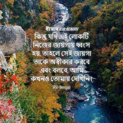Picture 04 - ইয়োব 8:18 BENIRV - কিন্তু যদি এই - Bible Verse Picture