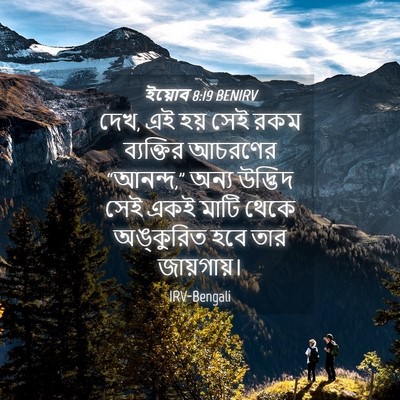 Picture 04 - ইয়োব 8:19 BENIRV - দেখ, এই হয় সেই রকম - Bible Verse Picture
