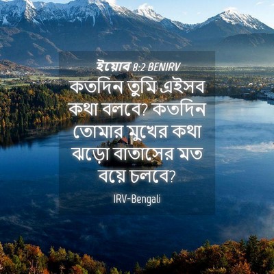 Picture 04 - ইয়োব 8:2 BENIRV - কতদিন তুমি এইসব - Bible Verse Picture