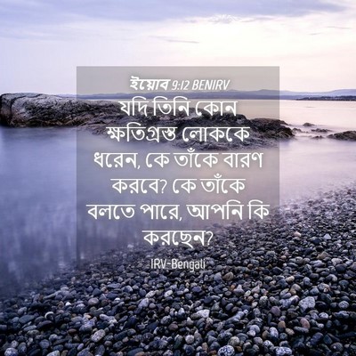 Picture 04 - ইয়োব 9:12 BENIRV - যদি তিনি কোন - Bible Verse Picture