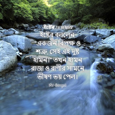 Picture 04 - ইষ্টেৰ 7:6 BENIRV - ইষ্টের বললেন, - Bible Verse Picture