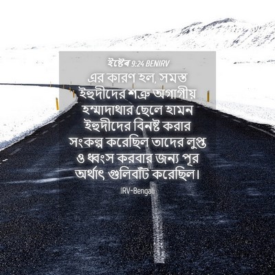 Picture 04 - ইষ্টেৰ 9:24 BENIRV - এর কারণ হল, সমস্ত - Bible Verse Picture