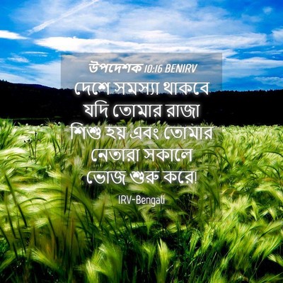 Picture 04 - উপদেশক 10:16 BENIRV - দেশে সমস্যা থাকবে - Bible Verse Picture