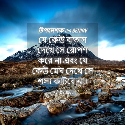 Picture 04 - উপদেশক 11:4 BENIRV - যে কেউ বাতাস দেখে - Bible Verse Picture