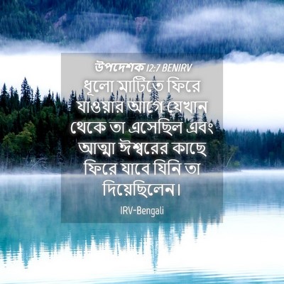 Picture 04 - উপদেশক 12:7 BENIRV - ধূলো মাটিতে ফিরে - Bible Verse Picture