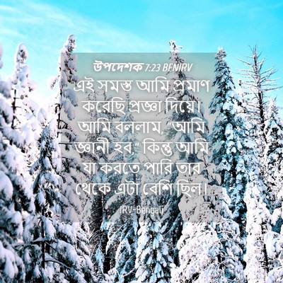 Picture 04 - উপদেশক 7:23 BENIRV - এই সমস্ত আমি - Bible Verse Picture