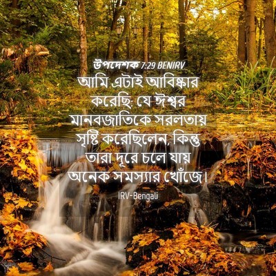Picture 04 - উপদেশক 7:29 BENIRV - আমি এটাই আবিষ্কার - Bible Verse Picture