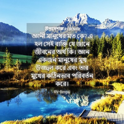Picture 04 - উপদেশক 8:1 BENIRV - জ্ঞানী মানুষের মত - Bible Verse Picture