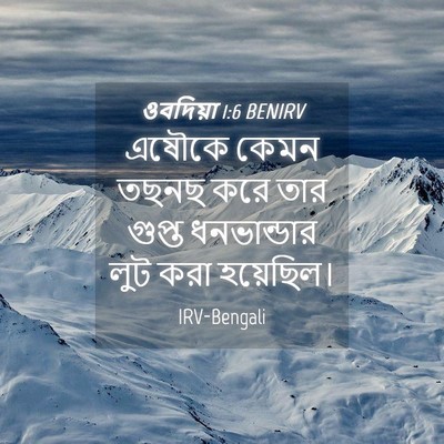 Picture 04 - ওবদিয়া 1:6 BENIRV - এষৌকে কেমন তছনছ - Bible Verse Picture