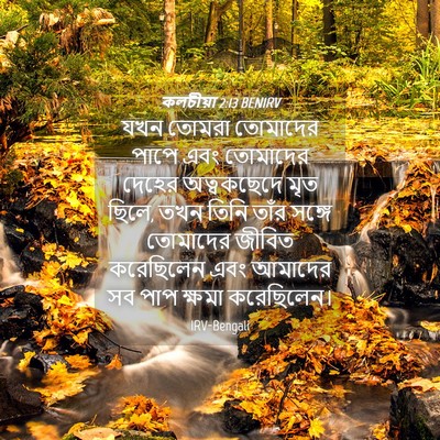 Picture 04 - কলচীয়া 2:13 BENIRV - যখন তোমরা তোমাদের - Bible Verse Picture