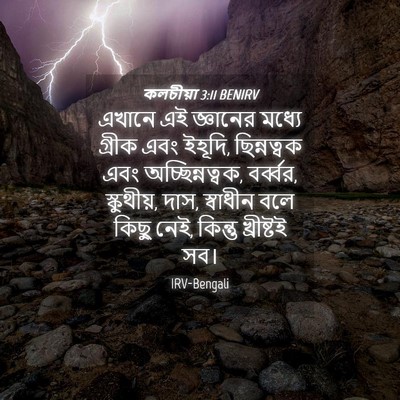 Picture 04 - কলচীয়া 3:11 BENIRV - এখানে এই জ্ঞানের - Bible Verse Picture