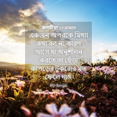 Picture 04 - কলচীয়া 3:9 BENIRV - একজন অপরকে মিথ্যা - Bible Verse Picture