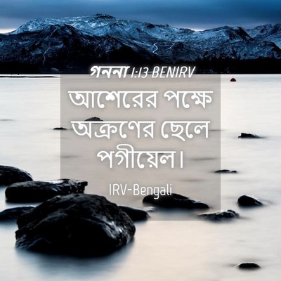 Picture 04 - গননা 1:13 BENIRV - আশেরের পক্ষে - Bible Verse Picture