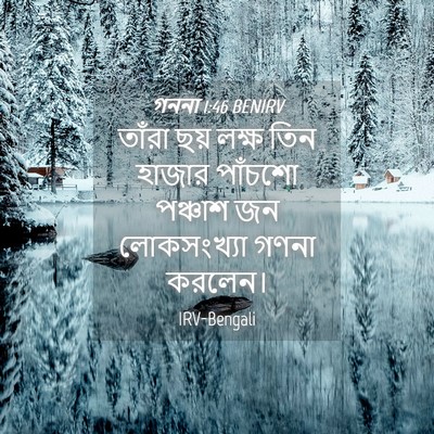 Picture 04 - গননা 1:46 BENIRV - তাঁরা ছয় লক্ষ তিন - Bible Verse Picture