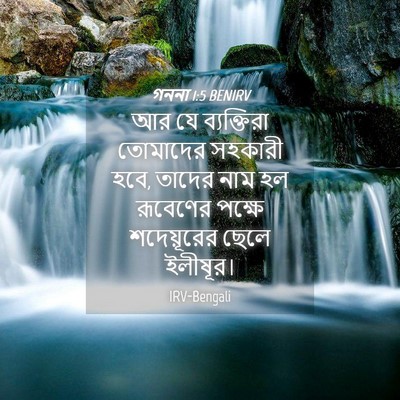 Picture 04 - গননা 1:5 BENIRV - আর যে ব্যক্তিরা - Bible Verse Picture