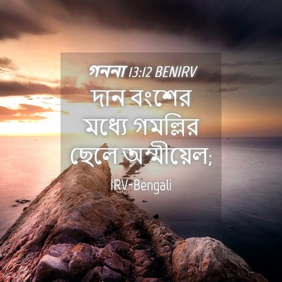 Picture 04 - গননা 13:12 BENIRV - দান বংশের মধ্যে - Bible Verse Picture