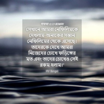 Picture 04 - গননা 13:33 BENIRV - সেখানে আমরা - Bible Verse Picture