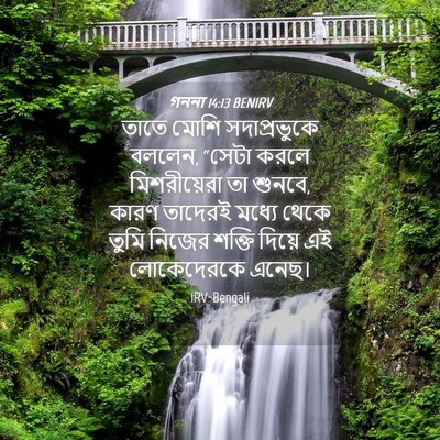 Picture 04 - গননা 14:13 BENIRV - তাতে মোশি - Bible Verse Picture