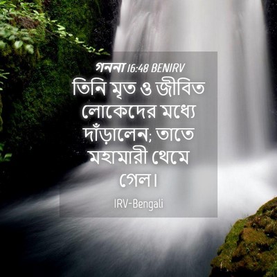 Picture 04 - গননা 16:48 BENIRV - তিনি মৃত ও জীবিত - Bible Verse Picture
