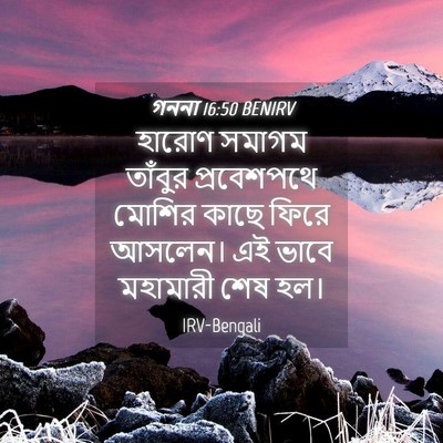 Picture 04 - গননা 16:50 BENIRV - হারোণ সমাগম - Bible Verse Picture