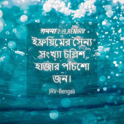 Picture 04 - গননা 2:19 BENIRV - ইফ্রয়িমের সৈন্য - Bible Verse Picture