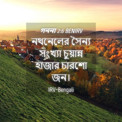 Picture 04 - গননা 2:6 BENIRV - নথনেলের সৈন্য - Bible Verse Picture