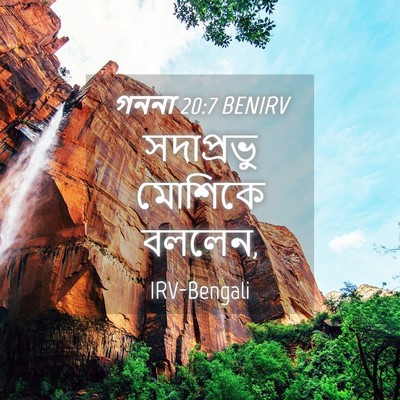 Picture 04 - গননা 20:7 BENIRV - সদাপ্রভু মোশিকে - Bible Verse Picture