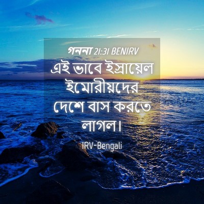 Picture 04 - গননা 21:31 BENIRV - এই ভাবে ইস্রায়েল - Bible Verse Picture