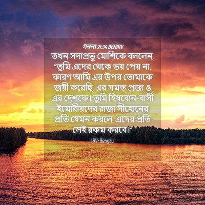 Picture 04 - গননা 21:34 BENIRV - তখন সদাপ্রভু - Bible Verse Picture