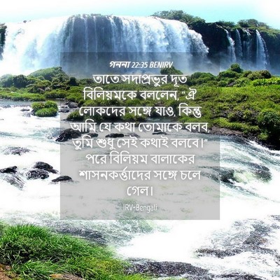 Picture 04 - গননা 22:35 BENIRV - তাতে সদাপ্রভুর - Bible Verse Picture