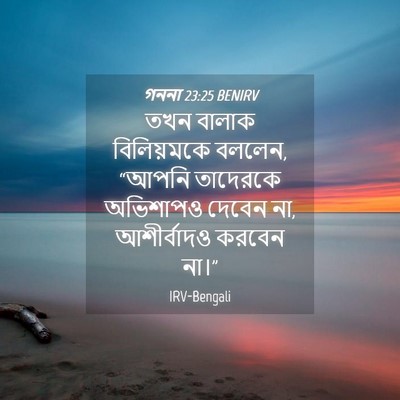 Picture 04 - গননা 23:25 BENIRV - তখন বালাক - Bible Verse Picture