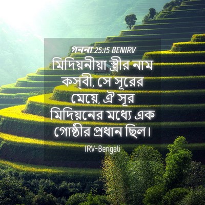Picture 04 - গননা 25:15 BENIRV - মিদিয়নীয়া - Bible Verse Picture