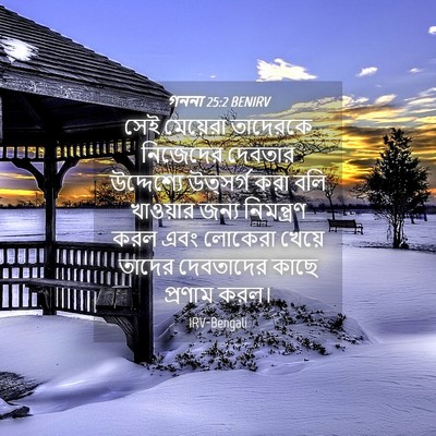 Picture 04 - গননা 25:2 BENIRV - সেই মেয়েরা - Bible Verse Picture