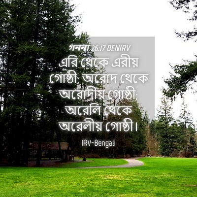 Picture 04 - গননা 26:17 BENIRV - এরি থেকে এরীয় - Bible Verse Picture