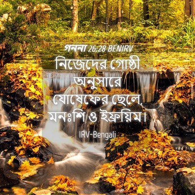 Picture 04 - গননা 26:28 BENIRV - নিজেদের গোষ্ঠী - Bible Verse Picture