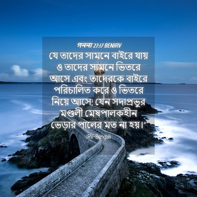 Picture 04 - গননা 27:17 BENIRV - যে তাদের সামনে - Bible Verse Picture