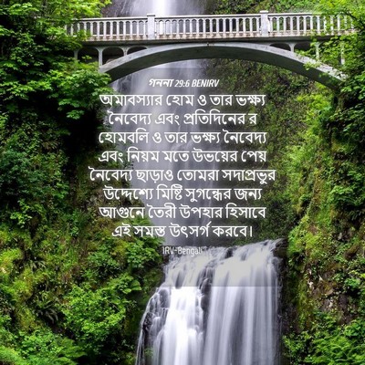 Picture 04 - গননা 29:6 BENIRV - অমাবস্যার হোম ও - Bible Verse Picture