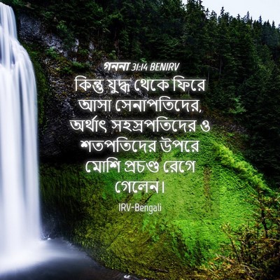 Picture 04 - গননা 31:14 BENIRV - কিন্তু যুদ্ধ থেকে - Bible Verse Picture