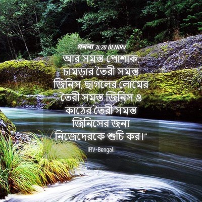 Picture 04 - গননা 31:20 BENIRV - আর সমস্ত পোশাক, - Bible Verse Picture